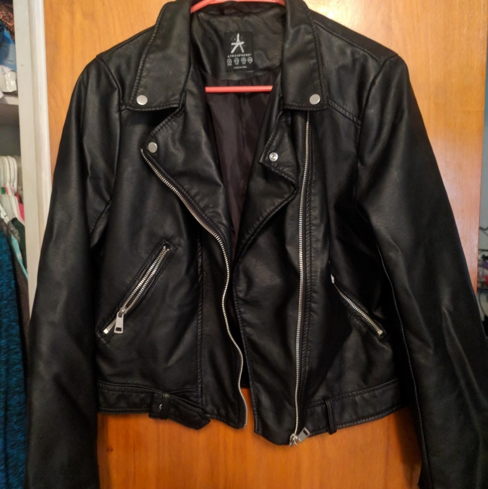 Faux leather jacket
